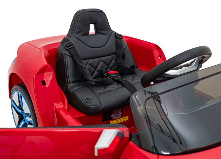Autko BMW i4 na akumulator dla dzieci Czerwony