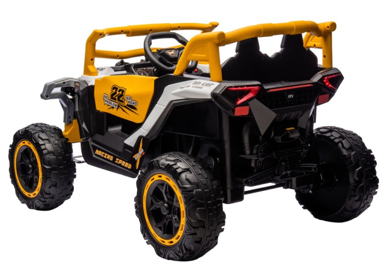 Samochód na akumulator M1 Biało-Żółty 4x4