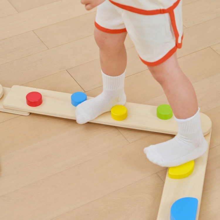 VIGA Drewniana Równoważnia Modułowa Tor Ścieżka Sensoryczna