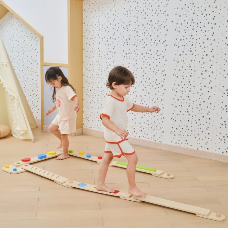VIGA Drewniana Równoważnia Modułowa Tor Ścieżka Sensoryczna