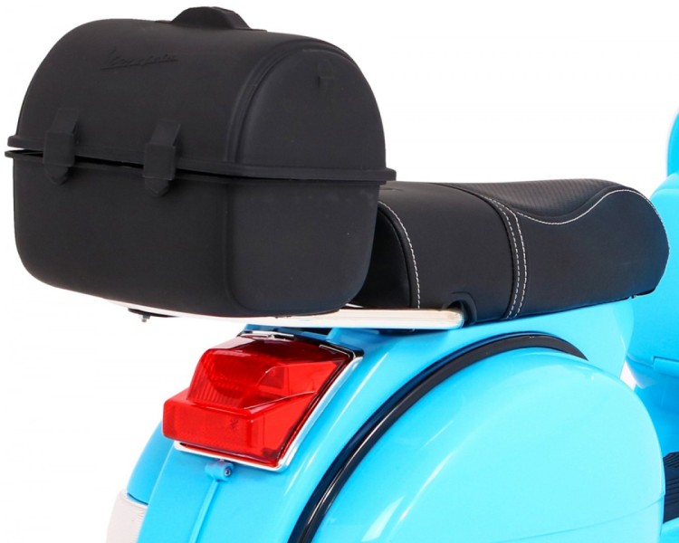 Skuter Vespa elektryczny dla dzieci Niebieski, Kółka pomocnicze, Wolny Start