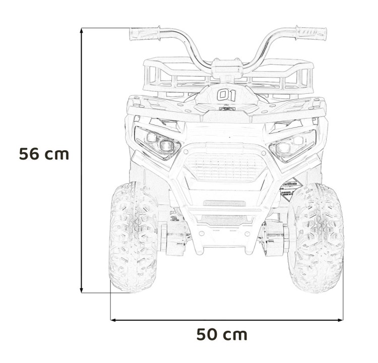Pojazd Quad ATV Robust 01 Czarny