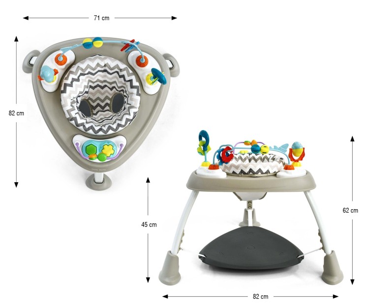 Milly Mally Centrum Aktywności Bounzee Grey