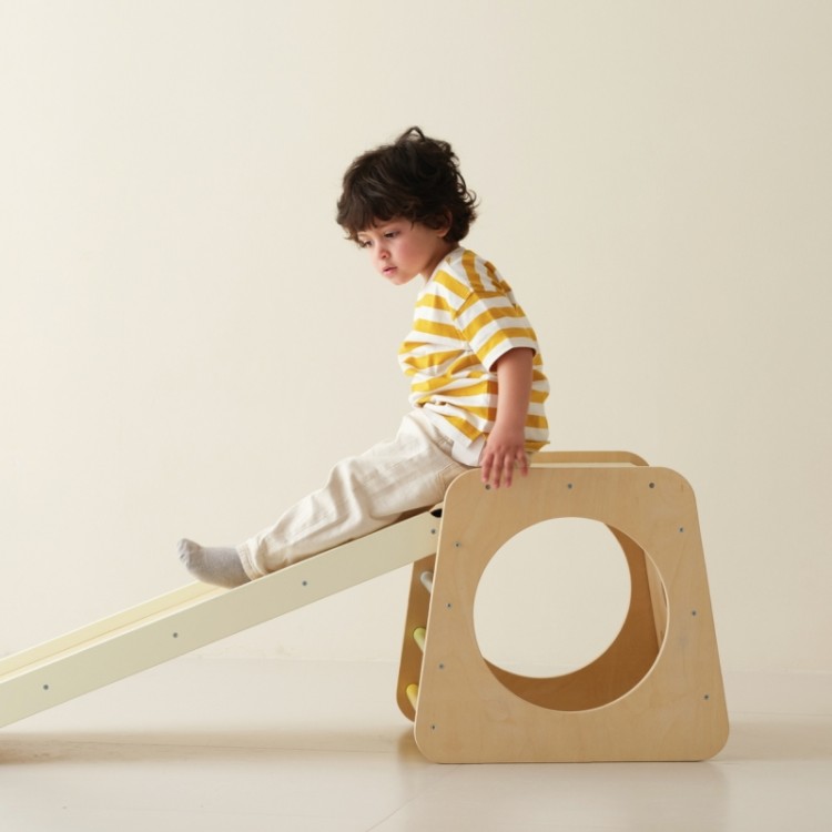 CLASSIC WORLD Drewniany Zestaw Wspinaczkowy Trójkąt Montessori 5w1 - Plac Zabaw Siłownia Indoor dla Dzieci