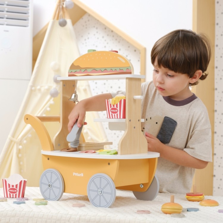 VIGA Minisklep z Hamburgerami – Kreatywna Zabawa w Odgrywanie Ról