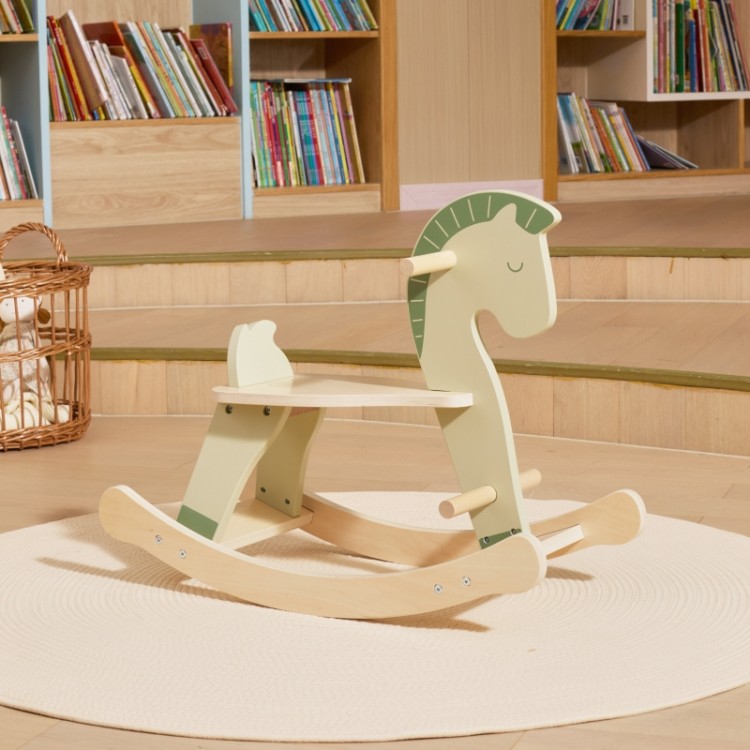 VIGA Drewniany Konik na Biegunach