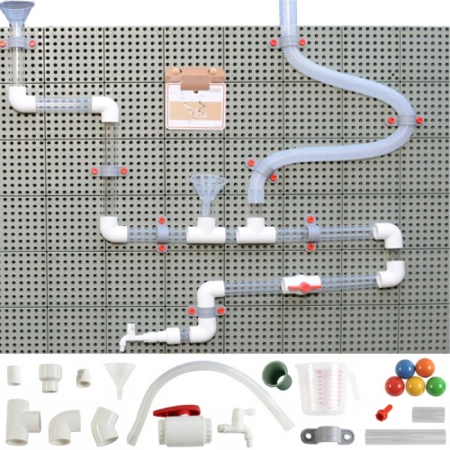MASTERKIDZ System Rur Do Tablicy STEM 84 Elementów Tor Wodny Kulkowy