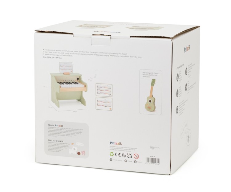 Viga 44274 PolarB Drewniane pianino dla dzieci