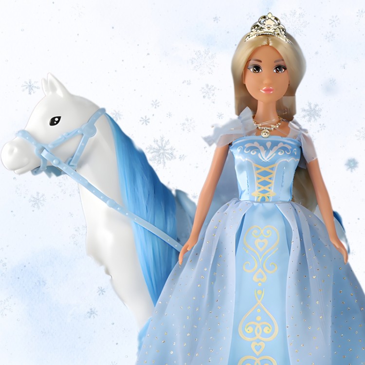 WOOPIE ROYAL Lalka Lodowa Księżniczka Lily i Magiczny Duży Powóz Karoca Akcesoria