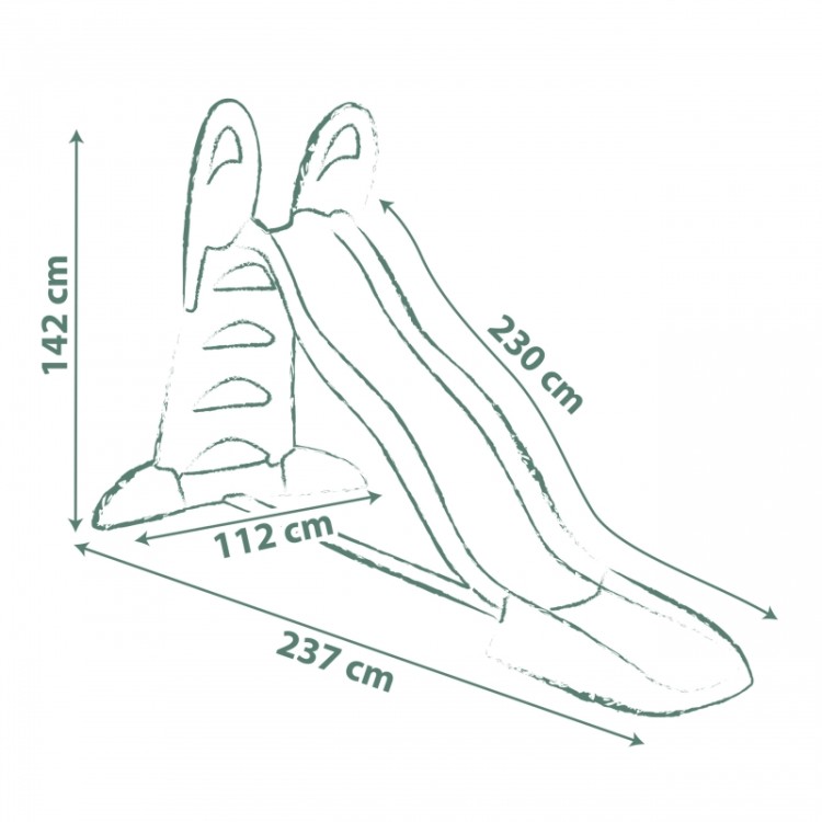 SMOBY Life Zjeżdzalnia Dla Dzieci XL 230cm