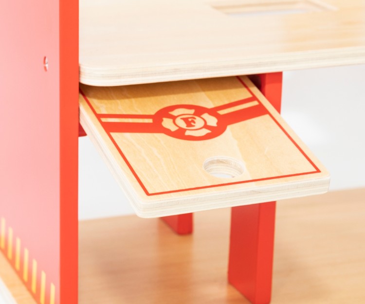 Viga 44801 Drewniana remiza strażacka z akcesoriami