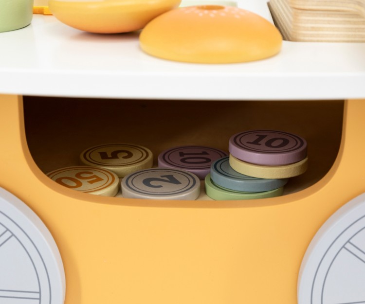 Viga 44280 PolarB Mały Burger Bar – Drewniany Wózek Kulinarny