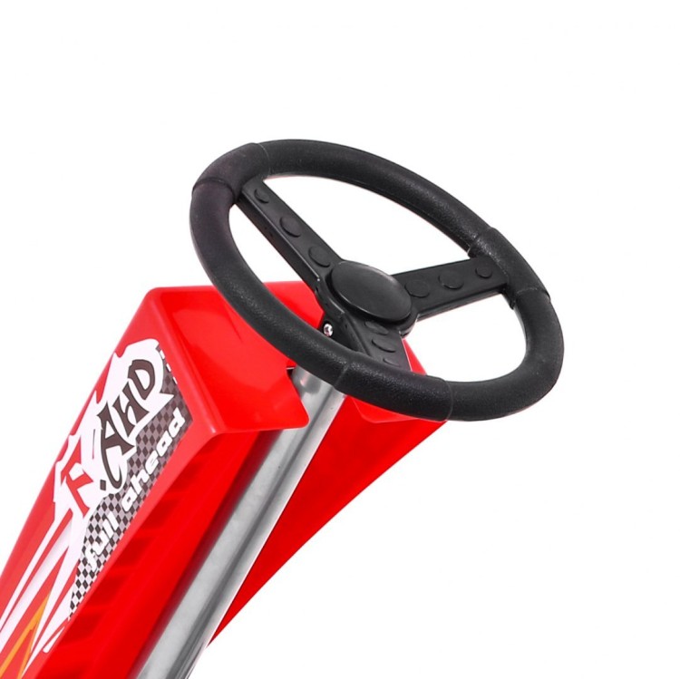 Gokart Full Ahead AIR na pedały dla dzieci 3 Czerwony  Regulacja siedziska  Pompowane koła