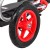 Gokart Full Ahead AIR na pedały dla dzieci 3 Czerwony  Regulacja siedziska  Pompowane koła