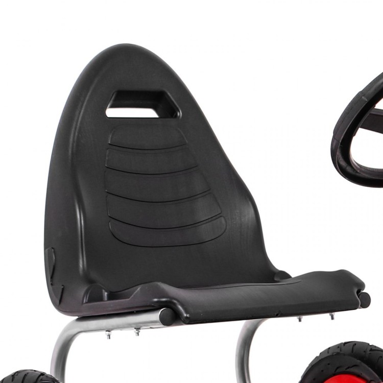 Gokart Full Ahead AIR na pedały dla dzieci 3 Czerwony  Regulacja siedziska  Pompowane koła