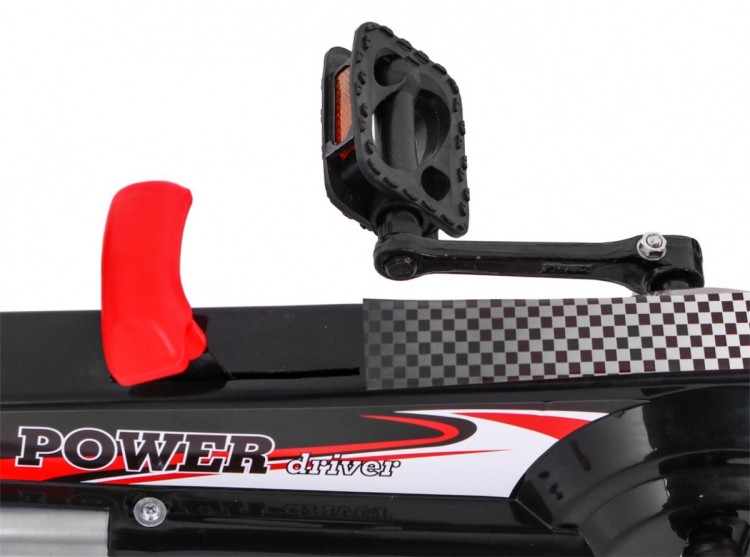Gokart Full Ahead AIR na pedały dla dzieci 3 Czerwony  Regulacja siedziska  Pompowane koła
