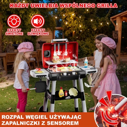WOOPIE Grill Barbecue Kuchnia Ogrodowa Interaktywna LED Zestaw XL 31 el.