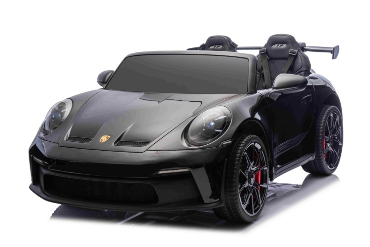 Pojazd Porsche 911 GT3 Czarny, wyścigowy samochód dla dzieci
