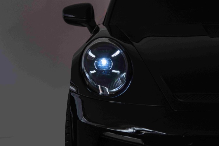 Pojazd Porsche 911 GT3 Czarny, wyścigowy samochód dla dzieci