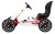 Gokart ABARTH na pedały dla dzieci Biały  Koła EVA  Hamulec ręczny  Wolny bieg