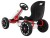 Gokart ABARTH na pedały dla dzieci Biały  Koła EVA  Hamulec ręczny  Wolny bieg