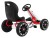 Gokart ABARTH na pedały dla dzieci Biały  Koła EVA  Hamulec ręczny  Wolny bieg