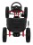 Gokart ABARTH na pedały dla dzieci Czarny Koła EVA  Hamulec ręczny  Wolny bieg