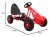 Gokart Champion na pedały dla dzieci 3+ Czerwony  Pompowane opony  Regulowane siedzisko  Ręczny hamulec