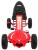 Gokart Champion na pedały dla dzieci 3+ Czerwony  Pompowane opony  Regulowane siedzisko  Ręczny hamulec