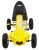 Gokart Champion na pedały dla dzieci 3+ Żółty  Pompowane opony  Regulowane siedzisko  Ręczny hamulec