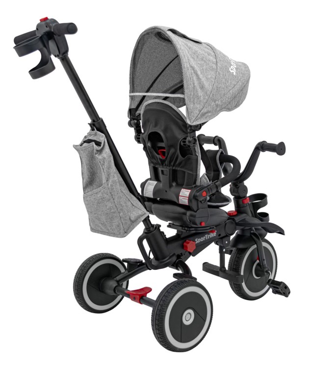 Rowerek Trzykołowy RIDER Szary SPORTRIKE