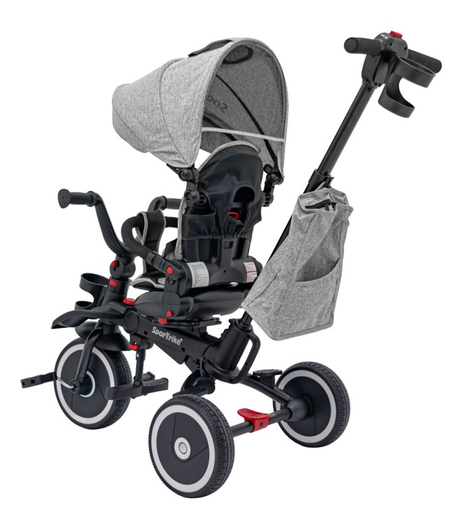 Rowerek Trzykołowy RIDER Szary SPORTRIKE