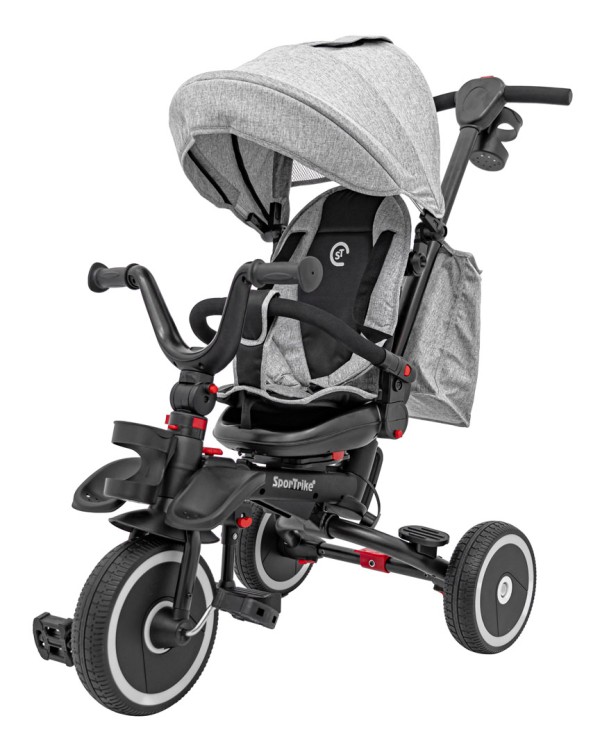 Rowerek Trzykołowy RIDER Szary SPORTRIKE