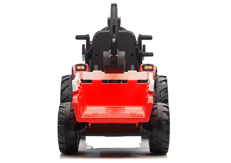 Koparka Z Naczepą Na Akumulator SX2068 Czerwona