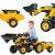 FALK Traktor na Pedały Koparka Komatsu z Przyczepą i Łyżką 2-5 Lat