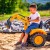 FALK Traktor na Pedały Komatsu z Łyżką Koparką i Przyczepą 2-5 lat