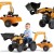 FALK Traktor na Pedały CASE z Łyżką Koparką i Przyczepą 2-5 lat