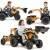 FALK Traktor na Pedały Case CE z Koparką Ładowarką i Przyczepą 3-7 lat