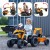 FALK Traktor na Pedały Case CE z Koparką Ładowarką i Przyczepą 3-7 lat