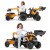 FALK Traktor na Pedały Case CE z Koparką Ładowarką i Przyczepą 3-7 lat