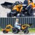 FALK Traktor na Pedały Case CE z Koparką Ładowarką i Przyczepą 3-7 lat
