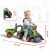 FALK Traktorek Jeździk Baby Claas z Koparką Łyżką i Przyczepą