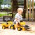 FALK Jeździk Traktor Komatsu z Łyżką Koparką i Przyczepą od 1-3 Lat