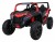 Autko Buggy na akumulator ATV Strong Racing dla 2 dzieci Czerwony + Silnik bezszczotkowy + Pompowane koła + Audio LED