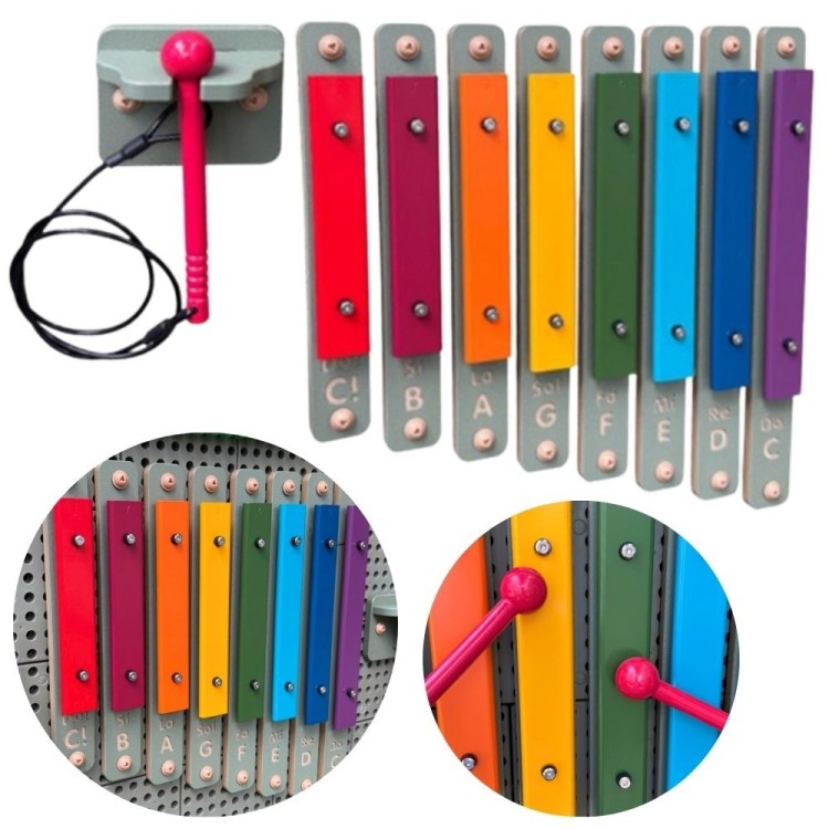 MASTERKIDZ Cymbałki Ścienne Ksylofon Instrument Muzyczny Akcesoria Do Tablicy STEM