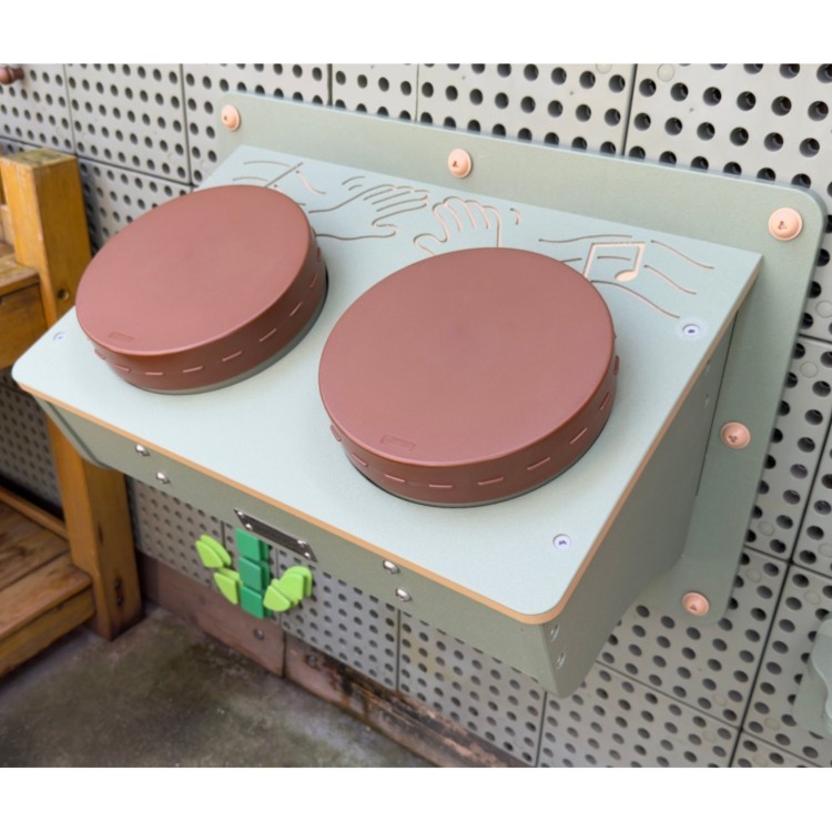 MASTERKIDZ Bongosy Instrument Muzyczny Bębenki Akcesoria Do Tablicy STEM