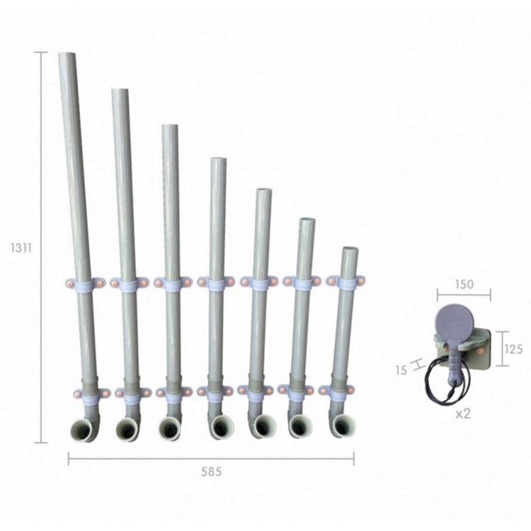 MASTERKIDZ Thongofon Organy Rurowe Instrument Muzyczny Akcesoria Do Tablicy STEM