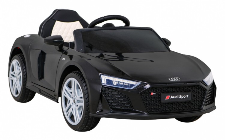 Audi R8 LIFT Samochodzik na akumulator Czarny  Pilot  Koła EVA  MP3 LED