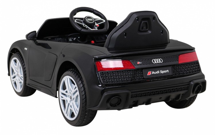 Audi R8 LIFT Samochodzik na akumulator Czarny  Pilot  Koła EVA  MP3 LED