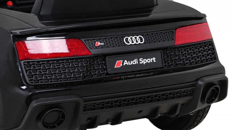 Audi R8 LIFT Samochodzik na akumulator Czarny  Pilot  Koła EVA  MP3 LED